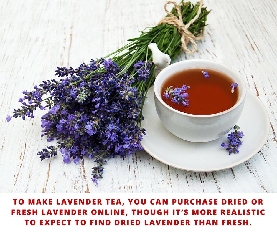 to make lavender tea